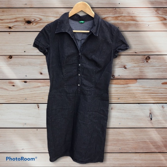 United Colors Of Benetton Dresses & Skirts - United Colours of Benetton black denim dress
